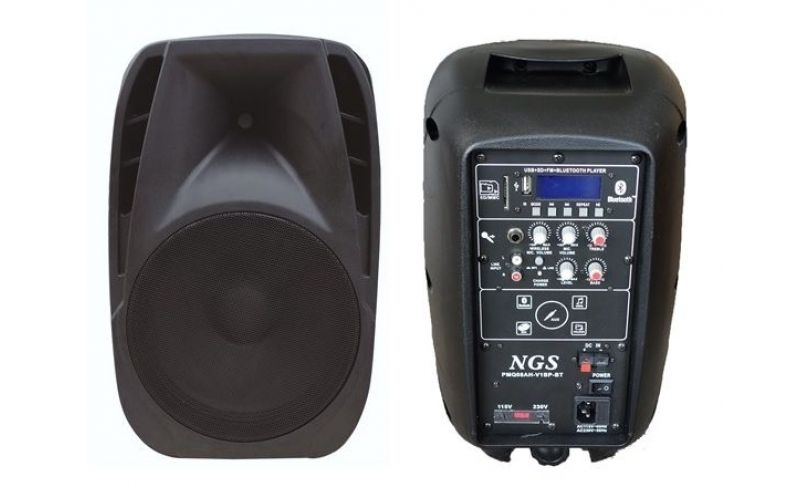 Автономная активная акустическая система NGS PMQ08AH-BP-BT 8", 60-100Вт