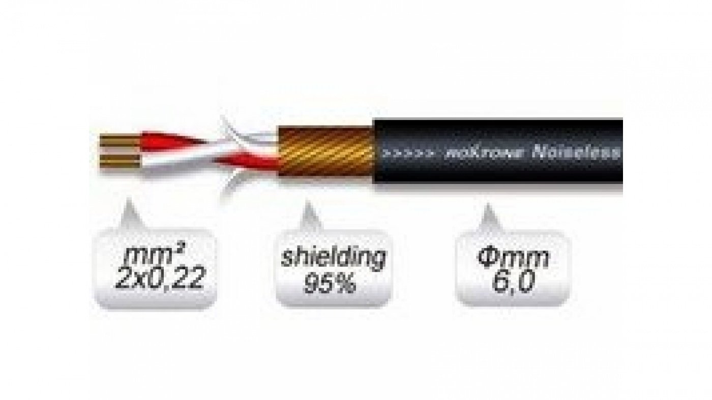 Кабель микрофонный ROXTONE MC002-BK по метражу