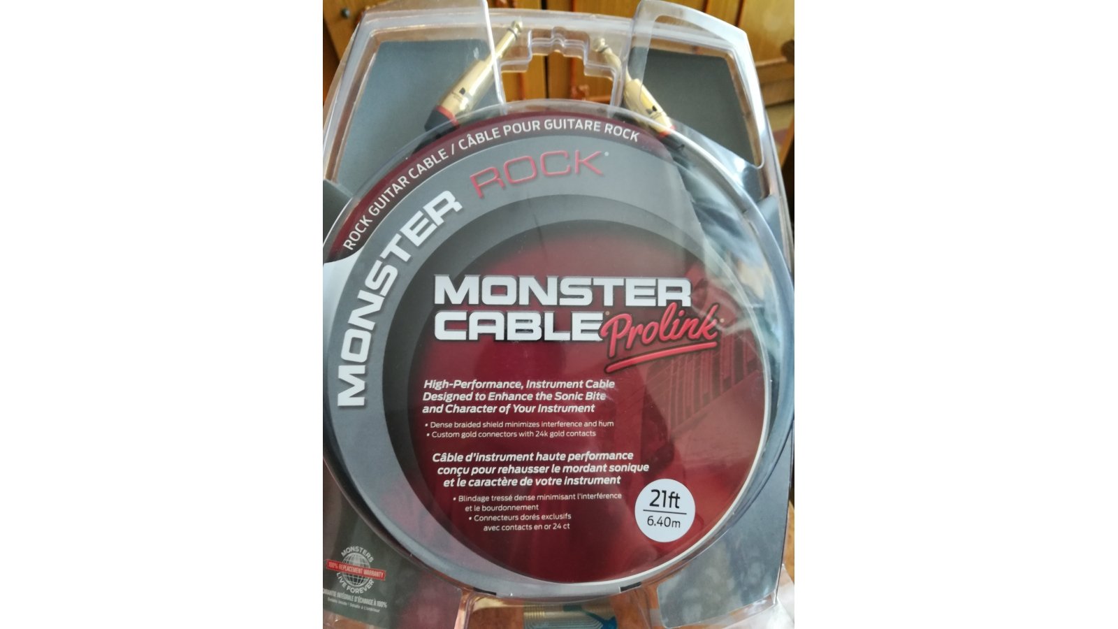 Продам профессиональный кабель Monster Rock для гитары!